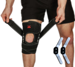 Hinged Knee Brace Support with X-Strap - Maximum Support & Flexibility at The Same Time