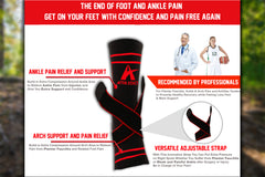 Plantar Fasciitis Sock Sleeve with Ankle Brace Strap