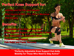 Hinged Knee Brace Support with X-Strap - Maximum Support & Flexibility at The Same Time