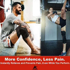 Hinged Knee Brace Support with X-Strap - Maximum Support & Flexibility at The Same Time