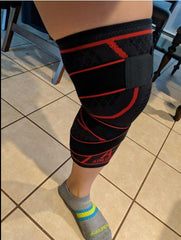 Knee Brace Compression Sleeve with X Strap