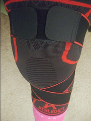 Knee Brace Compression Sleeve with X Strap