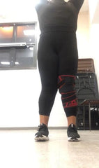 Knee Brace Compression Sleeve with X Strap