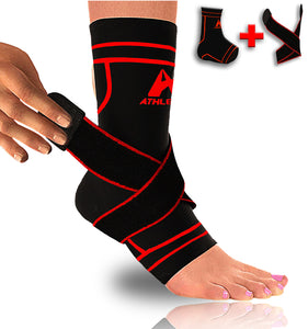 Plantar Fasciitis Sock Sleeve with Ankle Brace Strap