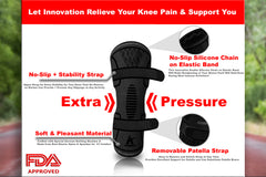 Knee Compression Sleeve with 2 Straps