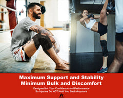 Hinged Knee Brace Support with X-Strap - Maximum Support & Flexibility at The Same Time